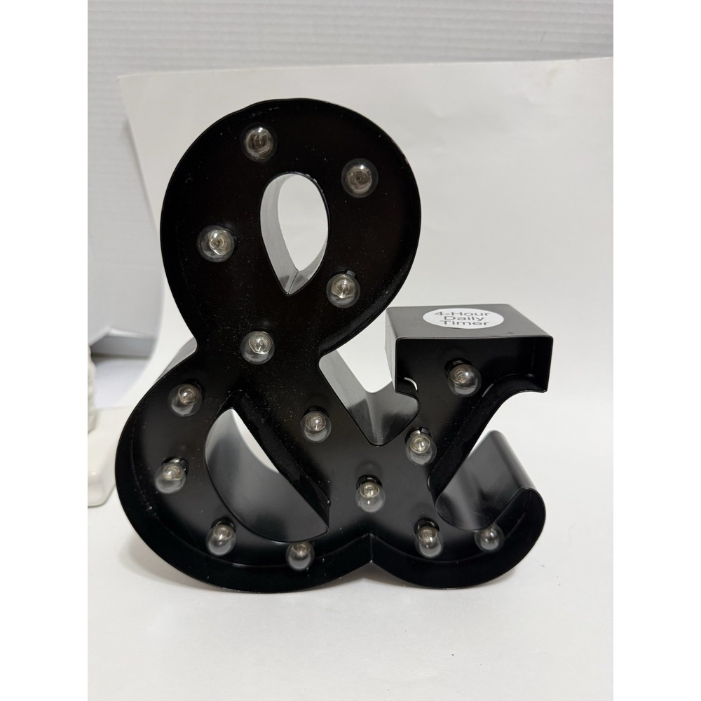 Target Ampersand Black Marquee‎ Light & Battery Operated